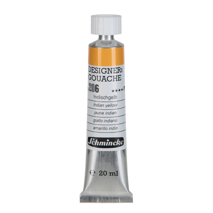 Schmincke 206 Indian Yellow HKS Designers' Gouache Boya 20 ml