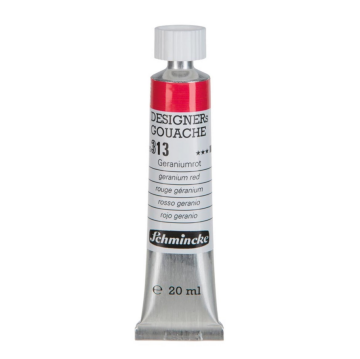 Schmincke 313 Geranium Red HKS Designers' Gouache Boya 20 ml