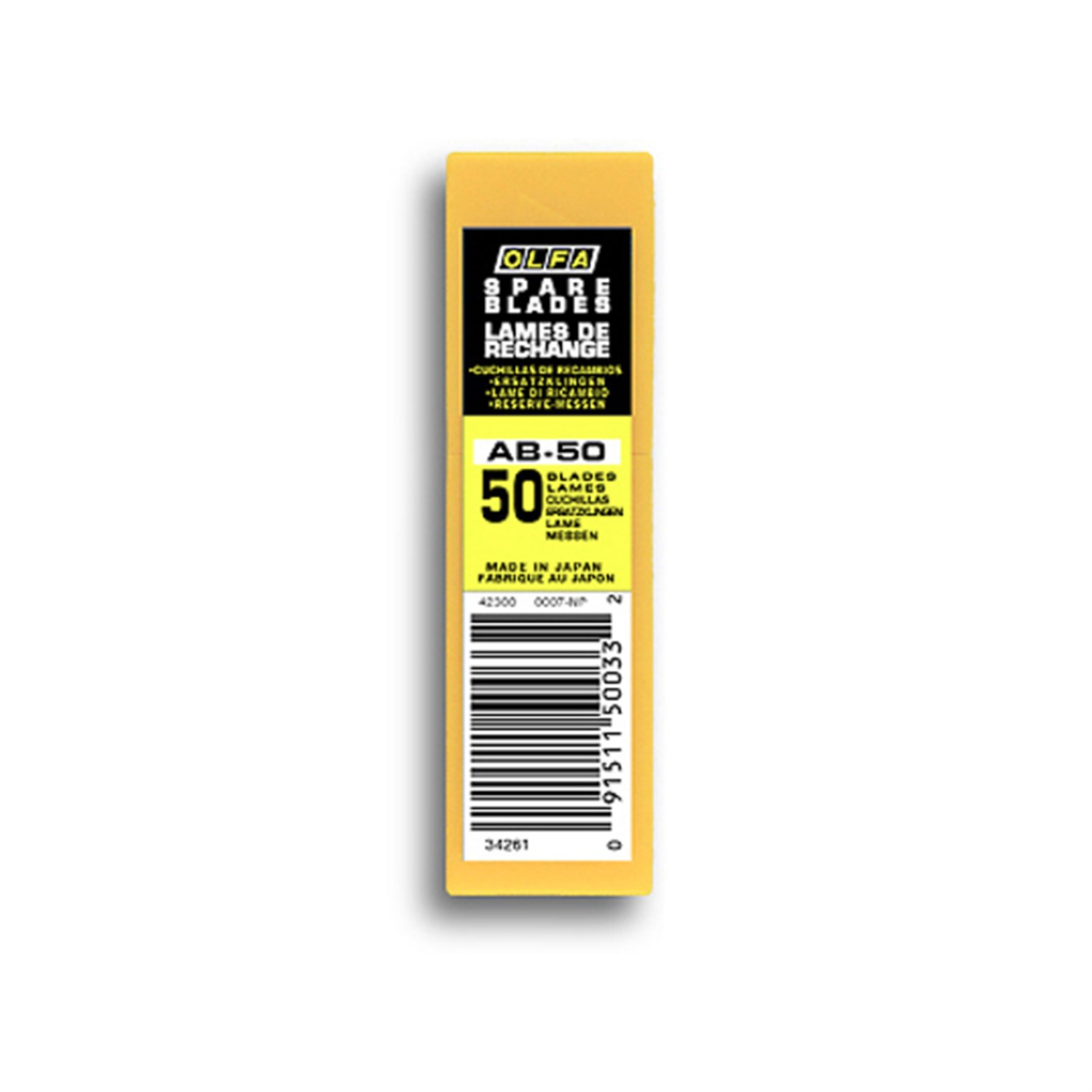 Olfa Maket Bıçağı (9mm) 50 Adet Yedek Uç / AB50