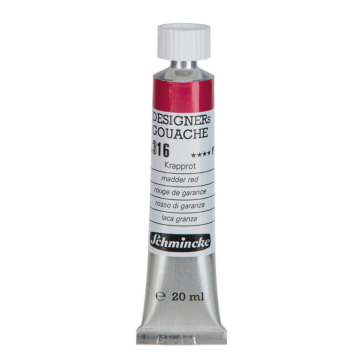 Schmincke 316 Madder Red HKS Designers' Gouache Boya 20 ml