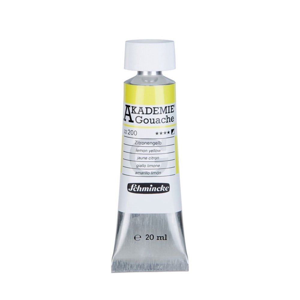 Schmincke Akademie Gouache boya 200 lemon yellow 20 ml