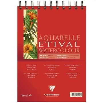 Clairefontaine Etival Classic A5 300 Gr Üstten Spiralli 30 Yaprak