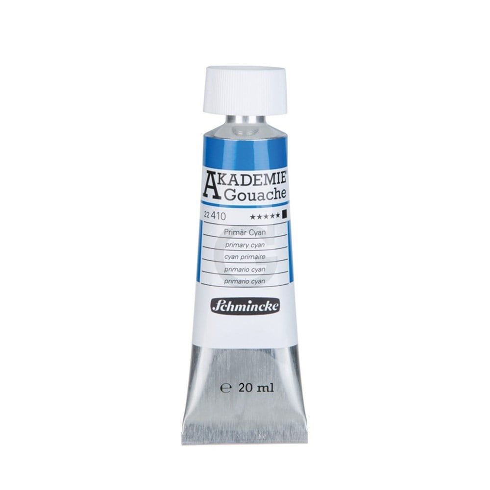 Schmincke Akademie Gouache boya 410 primary cyan 20 ml