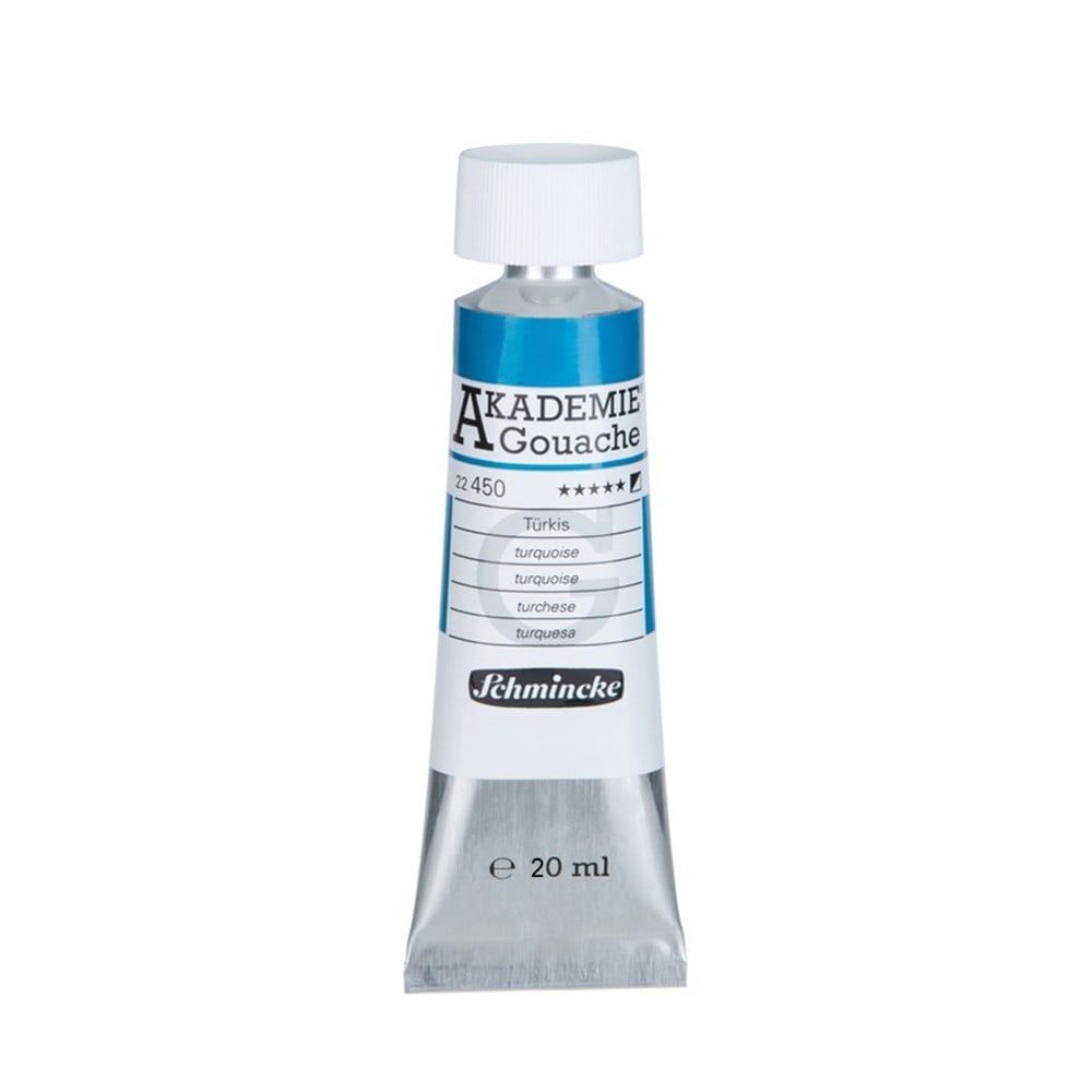 Schmincke Akademie Gouache boya 450 turquoise 20 ml