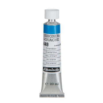 Schmincke 449 Oriental Blue HKS Designers' Gouache Boya 20 ml