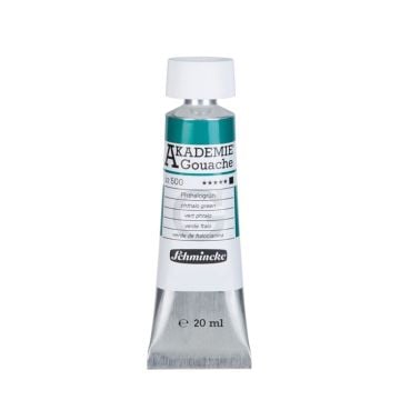 Schmincke Akademie Gouache boya 500 phthalo green 20 ml