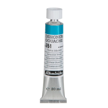 Schmincke 551 Turquoise Bluish HKS Designers' Gouache Boya 20 ml