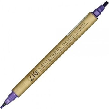 zig kaligrafi kalemi metalic ms-8400 TEKLİ 124 VİOLET