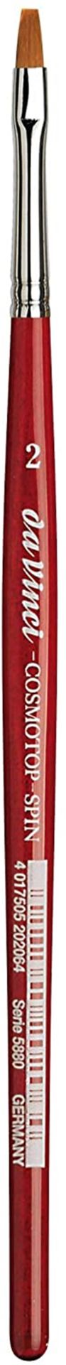 Da Vinci 5880 Serisi Fırça No:2 Cosmotop Spin Sentetik Düz Sulu Boya Fırçası