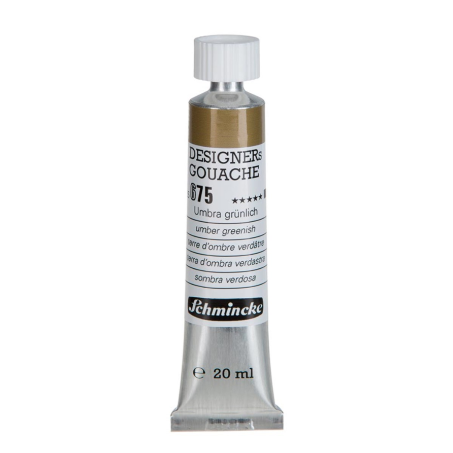 Schmincke 675 Umber Greenish HKS Designers' Gouache Boya 20 ml