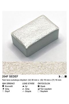 ŞemseArt No: 204F Sedef Yaldız Tam Tava Sulu Boya