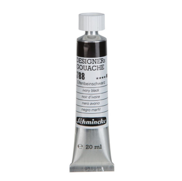 Schmincke 788 Ivory Black HKS Designers' Gouache Boya 20 ml