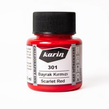 Karin 301 Bayrak Kırmızı Hat Mürekkebi 45 ml