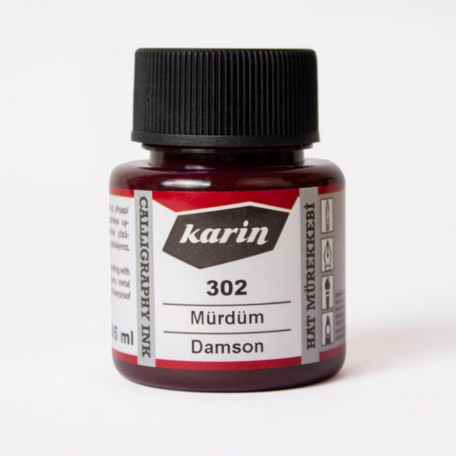 Karin 302 Mürdüm Hat Mürekkebi 45 ml