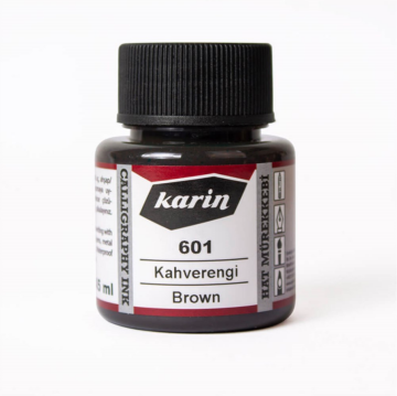 Karin 601 Kahverengi Hat Mürekkebi 45 ml
