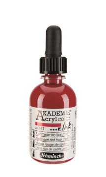 Schmincke acrylcolor Akrilik Mürekkep 50 ml 341 cadmium red hue dark