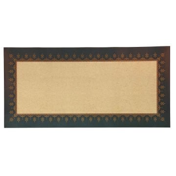 Tezhipli İçi Boş -18 Mohamad Badawi Alktifani 33x68 Cm Tıpkı Basım (KOYU YEŞİL - GOLD YALDIZ)