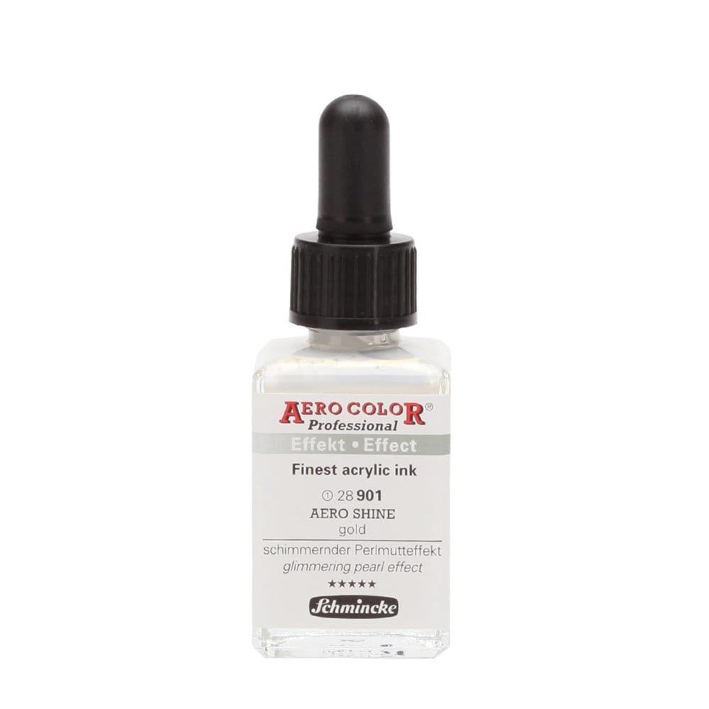 Schmincke Aerocolor Akrilik Mürekkep 28 ml 901 Aero shine Gold