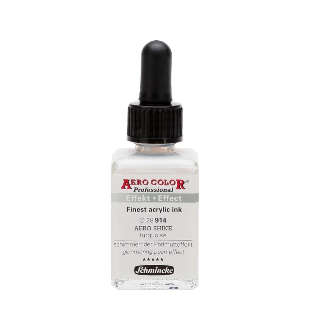 Schmincke Aerocolor Akrilik Mürekkep 28 ml 914 Aero shine turquoise