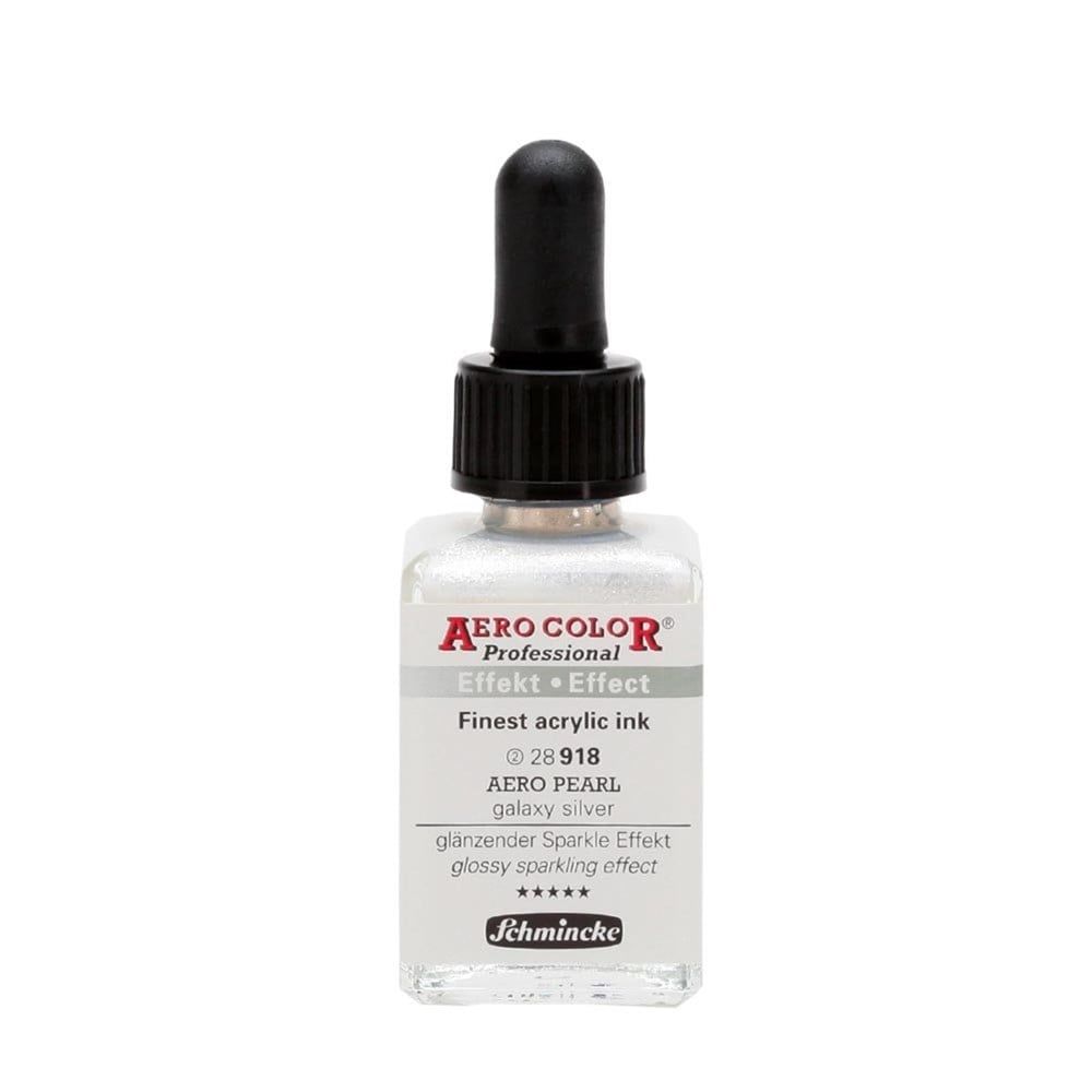 Schmincke Aerocolor Akrilik Mürekkep 28 ml 918 Aero pearl galaxy silver