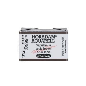 Schmincke Horadam Aquarell Artistik Sulu Boya Tam Tablet Seri 1 663 sepia brown