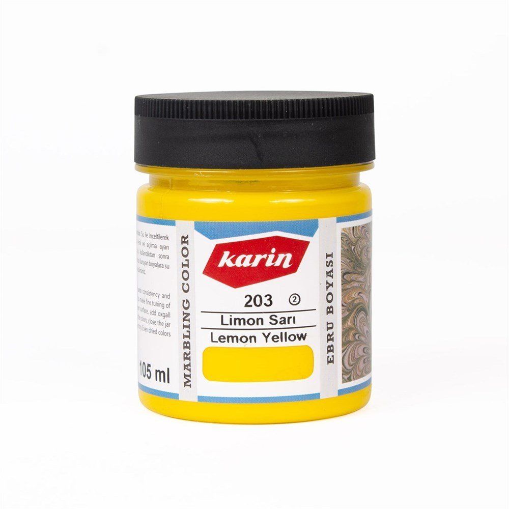 Karin Ebru Boyası 105 ml 203 Limon Sarı