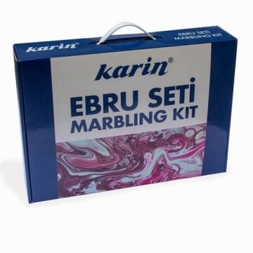 KARİN KOLAY EBRU BAŞLANGIÇ SETİ-büyük 35X50 CM 12 RENKLİ