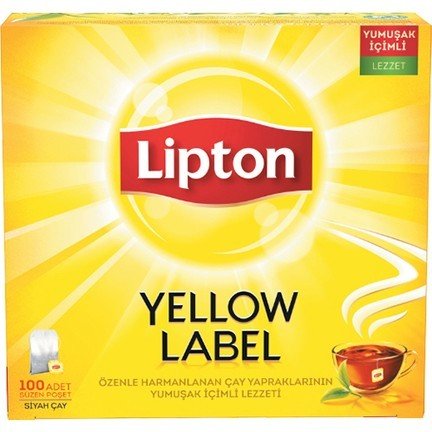 Lipton Yellow Label Bardak Poşet 200gr. (100'lü)