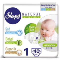 Sleepy 1 No  Natural Ultra Sensitive Newborn 40'Lı