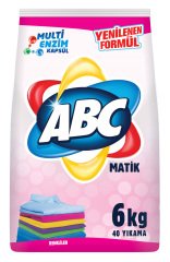 ABC Matik Toz Çamaşır Deterjanı Renkliler 6 Kg
