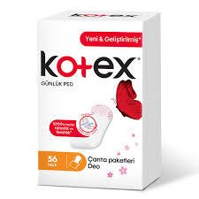 Kotex Günlük Ped İnce 56'lı Deo (Parfümlü)