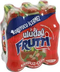 Uludağ Frutti Meyveli Soda 6*200ml. Karpuz-Çilek