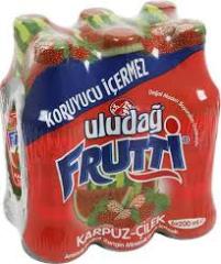 Uludağ Frutti Meyveli Soda 6*200ml. Karpuz-Çilek