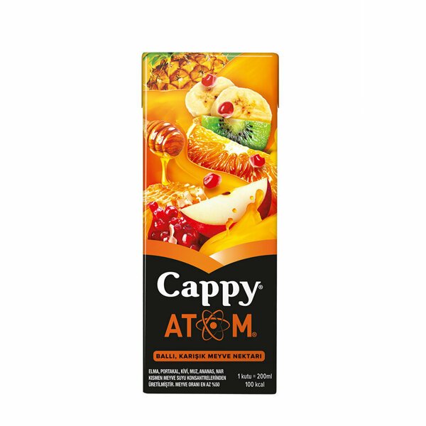 Cappy Tetra 200Ml Atom Ballı Karışık Meyve