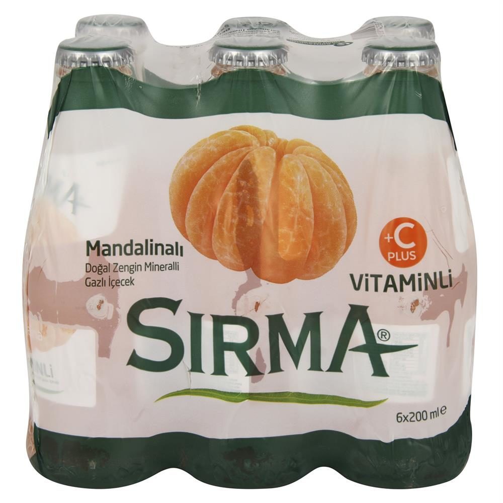 Sırma Soda 6'lı  6*200 Ml. Mandalinalı