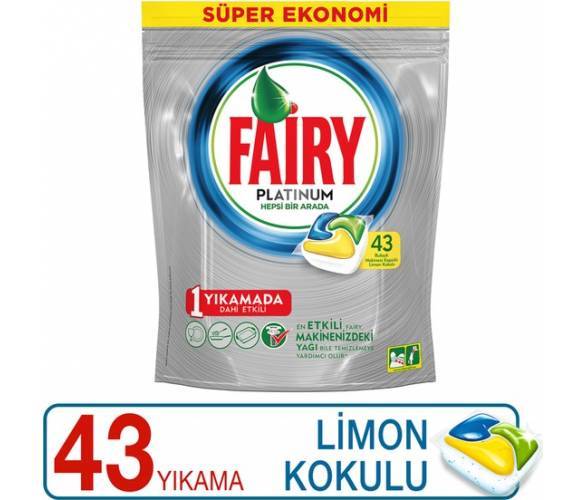 Fairy Kapsül Platinum 43'lü Limon Kokulu
