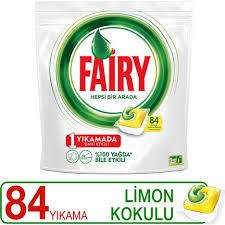 Fairy Kapsül Hepsi Bir Arada 84'lü Limon Kokulu
