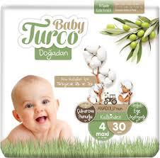 Baby Turco Doğadan Çocuk Bezi 4 Maxi
