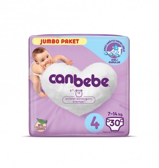 Canbebe 4 No Jumbo Paket 30'lu