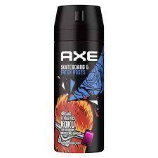 Axe Deodorant 150ml. Skateboard Fresh Roses