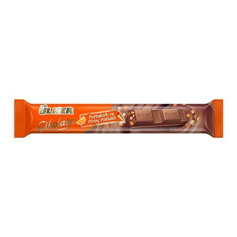 Ülker Çikolata Baton 14gr. Portakallı ve Pirinç Patlaklı