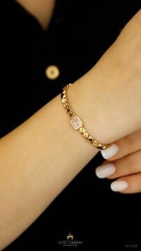 Baget Rose Altın Bileklik