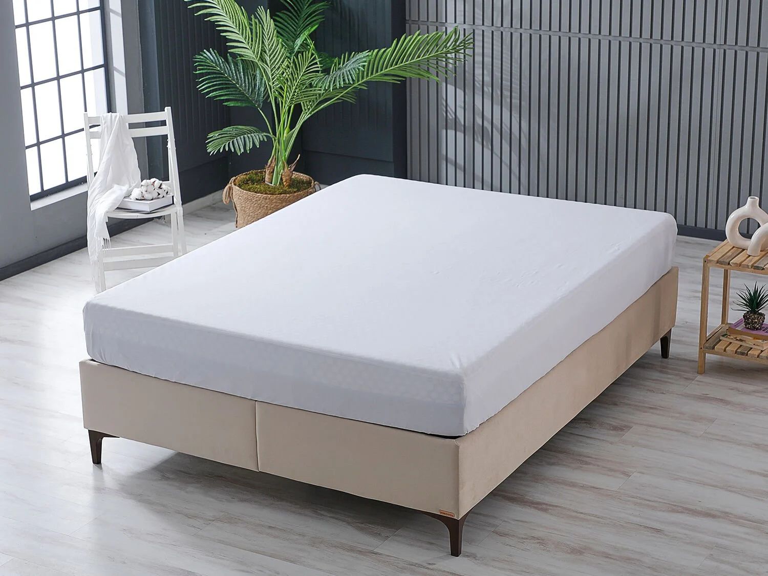 Softy Sıvı Geçirmez Fitted Alez 90 x 190 cm - Beyaz