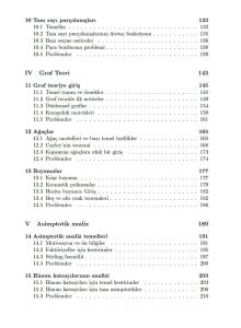 Ayrık Matematikte Seçme Konular 1