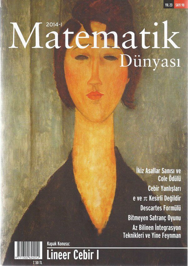 Matematik Dünyası Dergisi Sayı:98 Yıl:2014 - I