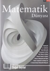 Matematik Dünyası Dergisi Sayı:104 Yıl:2016