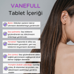 Vanederm  Vanefull Saç ve Tırnak için Gıda Takviyesi 60 Tablet
