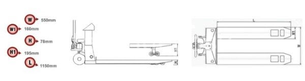 NLD-W 2 Ton Transpalet Baskül