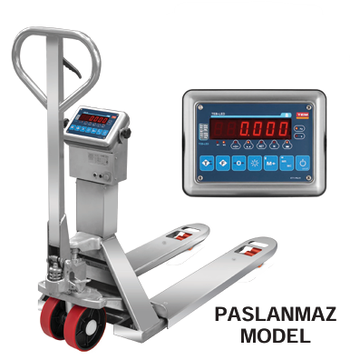 TEB 2 Ton Transpalet Baskül Komple Paslanmaz (Onaylı-Sertifikalı)