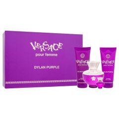 Versace Dylan Purple Edp 100 Ml + Body Gel 100 Ml + Bath & Shower Gel 100 Ml + Edp 10 Ml